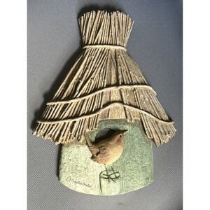 Hallmark‎ Marjolein Bastin Vintage Resin Birdhouse Wall Decor Natures Sketchbook